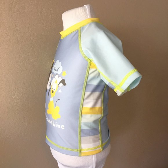 DISNEY BABY Mickey Mouse Baby Boy Swimsuit - Rash Guard and Swim Trunk  🐭 - Picture 4 of 15